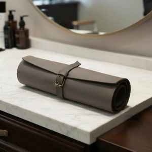 Étui professionnel pour ciseaux de barbier en cuir véritable, protection anti-odeur, ceinture ajustable, étui multifonction pour barbier - Product Image 3