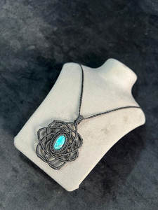 Collier pendentif en macramé fait main avec perles, design papillon tendance, style bohème naturel, chaîne en bambou réglable, bijou de guérison - Product Image 6