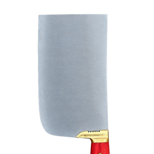 Cuchillo de carnicero PK-DR de alta resistencia, hoja ancha plateada, mango de madera rojo, empuñadura dorada, cuchillos para cortar carne, herramienta de cocina - Product Image 6