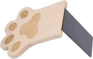 Sujetalibros de Madera con Recubrimiento Natural, Sujetalibros Decorativos de Madera con Forma de Pata para Estantes, Escritorio, Hogar, Decoración de Biblioteca - Product Image 3