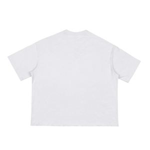 Camiseta Corta de Alta Calidad con Estampado Frontal Personalizado, Corte Holgado, para Hombre, Algodón Grueso, Informal, DTF - Product Image 2