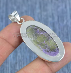 Superventas valioso colgante de purpurita colgante de piedra preciosa púrpura joyería de plata esterlina regalo de compromiso - Product Image 6