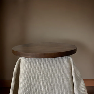 Bandeja giratoria Lazy Susan de madera de acacia hecha a mano, diseño moderno de mediados de siglo, por blossom craft india - Product Image 4