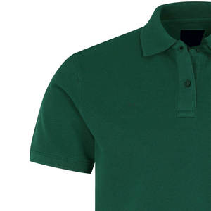 Chemise polo homme en coton, bicolore rouge et noir, impression de logo personnalisée - Product Image 6
