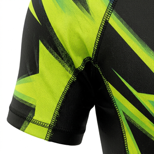 Camiseta de Compresión Sublimada, de Poliéster y Spandex, de Secado Rápido y Elasticidad en Cuatro Direcciones, para Entrenamiento de MMA, BJJ y Surf - Product Image 5