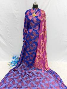 Vestido de Novia Faransawi de HABITU ENTERPRISES, Alta Calidad, 100% Tela de Seda Tejida, Transpirable, Peso Medio, Multicolor - Product Image 4