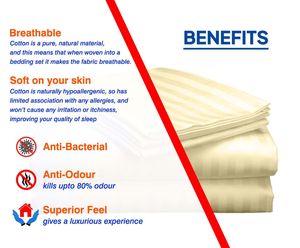 100% algodón egipcio a rayas satén 400 TC sábanas plegables desechables relleno de algodón de seda elegante ajustado uso doméstico en Hotel - Product Image 4