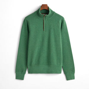 Affordal Price Professional High Quality 100% Cotton Winter Men Half Zip Sweatshirt Custom Colors Logo New Arrival Fashion Wear - Product Image 2