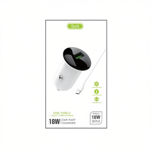 Cargador de Coche Tipo C S N de 18W QC3.0 con Carga Rápida para Dispositivos Móviles - Product Image 2