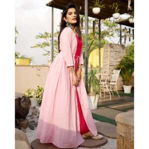 Robe Cape Rose Taffy Coupe A-Line Taille Empire en Chiffon Respirant Taille XS - Product Image 1