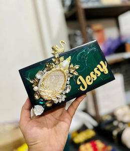 Sac à main en résine avec poignée en laiton, pochette, sac à main de créateur pour mariage, fabriqué à la main d'Inde - Product Image 4