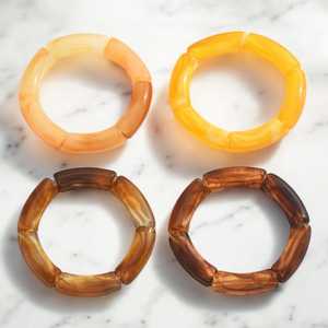 Bracelet élastique transparent en résine tendance pour femme, idéal pour les soirées, à prix raisonnable par Universal Overseas - Product Image 1