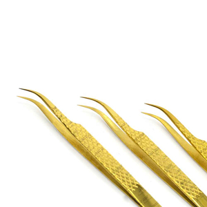 Pince à épiler professionnelle anti-acide en acier inoxydable de haute qualité, design optimal, 3 pièces avec pointe précise - Product Image 6