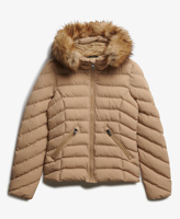 Veste matelassée pour femme en gros, personnalisable, décontractée, coupe-vent, avec fermeture éclair et poches latérales, manteau premium pour femme pour l'hiver