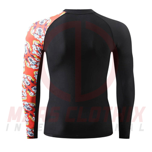 Direct Factory Supplier High Quality Rash Guard <b>For</b> Boys Wholesale Price <b>Men</b> Long Sleeve Rash Guard In Low MOQ - Product Image 3