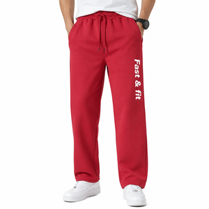 Pantalones Deportivos Casuales Ligeros de Lona, Corte Recto, con Logotipo Personalizado, Unisex, para Hombre, Precio de Fábrica - Product Image 4