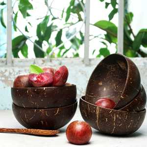 Bols de smoothie en coquille de noix de coco fabricant vietnamien exportation Eco bols polis faits à la main commande en gros prix d'usine personnalisé facile - Product Image 1