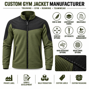 Chaqueta Deportiva con Cuello Alto, Paneles en Contraste, Tejido Doble de Poliéster, Chaqueta de Alto Rendimiento, Logotipo Personalizado, Ropa Deportiva para Equipos, Proveedor OEM - Product Image 5