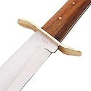 Couteaux de chasse Bowie western faits à la main en acier inoxydable avec lame fixe, équipement de survie en plein air pour le bushcraft et la randonnée - Product Image 4