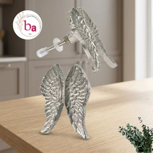Poignée de meuble en fonte Ba Angel Wing, design industriel, écologique, installation facile, pour cuisine, tiroir, entrepôt, hôtel - Product Image 1