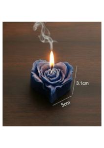 Nouvelle Bougie Artisanale Luxueuse en Cire de Soja en Forme de Mini Rose, Motif Floral Élégant, Parfumée et Écologique, Décoration d'Intérieur pour Diwali - Product Image 2