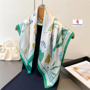 Premium Long Square Animal <b>Scarf</b> Soft Polyester Fabric Custom Logo White Label OEM ODM Custom Textile Manufacturer Export - Product Image 4
