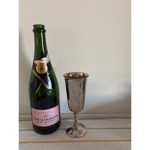 Assured Quality Elegant Stainless Steel <b>Goblet</b> With Long Stem Bell Shape Classic Design For Wedding Occasion - Product Image 4