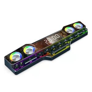 V18 Miroir <span class=keywords><strong>de</strong></span> jeu Haut-parleur RGB pour Pcsound Box Haut-parleur 3d <span class=keywords><strong>Barre</strong></span> <span class=keywords><strong>de</strong></span> <span class=keywords><strong>son</strong></span> avec horloge <span class=keywords><strong>Audiophile</strong></span> Haut <span class=keywords><strong>de</strong></span> gamme-lautsprecher Professional - Product Image 1