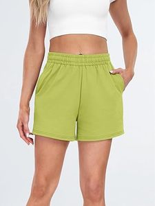 Casual Wear <b>Short</b> Length <b>Shorts</b> Women 100% Cotton Fleece Solid Colour <b>Short</b> Side Pockets Regular Fit Button Women's - Product Image 3