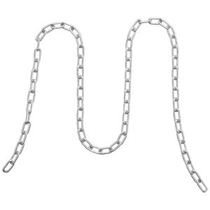 Catena a Spirale Zincata con Carico di Lavoro Sicuro di 1100 Libbre, Testata e Certificata, 3/16'' x 10FT con Due Anelli Rapidi, Finitura Galvanizzata - Product Image 1