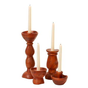 Juego de Portavelas de Madera Hechos a Mano, Modernos y Minimalistas, Duraderos, Personalizables, Diseño Simple y Elegante, Frascos Únicos y Otros Soportes - Product Image 2