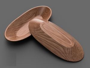 Tazón Ovalado de Madera, Diseño 3D, Hecho a Mano, Tazón para Servir, Tazón para Mezclar Ensaladas, para Cocina y Comedor, Suministro al por Mayor para Exportación - Product Image 6