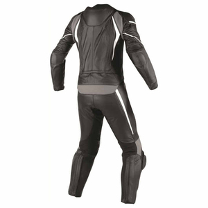 Combinaison de moto en cuir véritable unisexe à manches longues, coupe-vent, hiver, noir, ensemble veste et pantalon deux pièces FITME SPORTS - Product Image 2