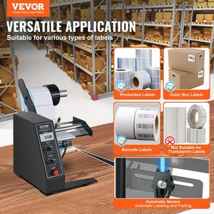 Dispenser Automatico di Etichette con Separatore, Larghezza 0.6"-4.9"/15-125 mm, Lunghezza 0.1"-5.9"/3-150 mm per Macchine Etichettatrici - Product Image 2