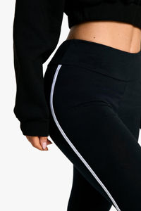 Leggings Deportivos Personalizados con Efecto Levanta Glúteos, Cintura Media, Color Sólido, Transpirables, que Absorben el Sudor, para Gimnasio y Entrenamiento, para Mujer - Product Image 3