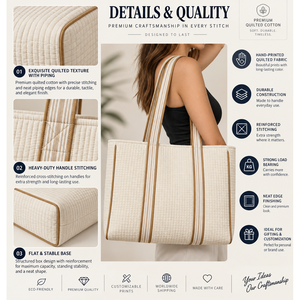 Sac fourre-tout matelassé en coton imprimé indien, motif zèbre abstrait blanc et vert, avec bandoulière, sac de voyage et de plage tendance pour femme - Product Image 4