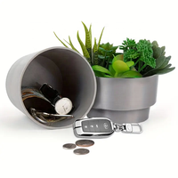 Pot de fleurs de bureau avec coffre-fort intégré, boîte de rangement discrète, design discret, pot de plante sécurisé sans serrure visible
