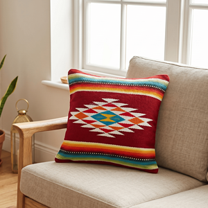 Luxury Solid Color Knitting Decorative Kilim Pillow <b>Cover</b> Sustainable Cotton Home Cushion <b>Cover</b> <b>Sofa</b> 18X18 Kilim Pillowsham - Product Image 1