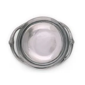 Bol décoratif en métal haut de gamme au design contemporain et luxueux pour la table à manger, bol en céramique artisanal de designer, écologique - Product Image 2