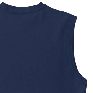 Mens Sleeveless Muscle <b>Tank</b> <b>Top</b> Casual Loose Fit Neck Summer Gym Workout Training Streetwear 100% Cotton Knitted Solid - Product Image 4