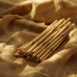 Pajitas de Bambú Orgánicas de Lujo, Ecológicas y Desechables para Bebidas, Eventos y Hostelería, SASI INTERNATIONAL SI-REED S - Product Image 1