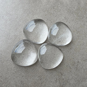 Cristal de quartz AAA+ en forme de trilène, cabochon à dos plat, pierre précieuse calibrée en vrac, pour la fabrication de bijoux - Product Image 3