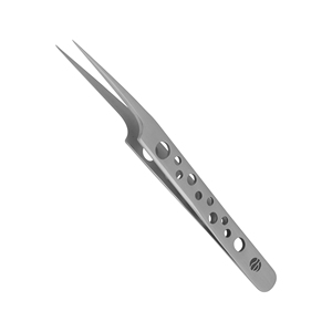 Pinzas para Pestañas con Mango Circular, Herramientas para Pestañas de Acero Inoxidable, Antimagnéticas, Duraderas, Ligeras, Personalizables, Stahlmann - Product Image 1