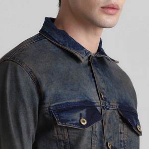 Pakistan Manufacturer Good Quality Jeans <b>Jacket</b> For <b>Men</b> Cotton Made Online Selling Fresh Piece <b>Men</b> <b>Denim</b> <b>Jacket</b> - Product Image 5