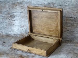 Boîte en bois imprimée pour pinceaux de maquillage, boîte à cosmétiques et bijoux, boîte de rangement pour organisation de coiffeuse, vente en gros - Product Image 2