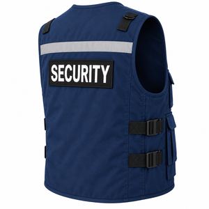 Chaleco de Seguridad Reflectante al por Mayor, Chaleco de Trabajo de Seguridad, Chaleco Táctico con Bolsillos, Chaleco de Guardia Industrial Personalizado de Color Sólido - Product Image 4
