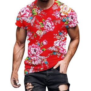 Chemises imprimées pour hommes, streetwear, haute qualité, manches courtes, 100% coton, écologiques, respirantes - Product Image 1