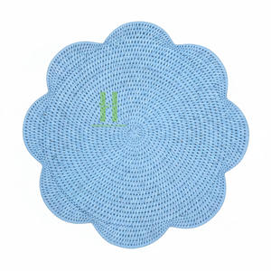 Nouveau produit : Set de table en rotin de qualité supérieure du Vietnam, prix direct usine, OEM, en forme de fleur, décoration murale bohème suspendue - Product Image 4