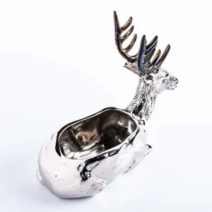 Tazón de Metal Artesanal Ecológico con Diseño de Ciervo Americano, Elegante Decoración de Mesa, Seguro para Uso en 2025, Zahid Exports - Product Image 3