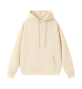 Sweat-shirt à capuche unisexe surdimensionné, couleur unie, en molleton de coton, pull décontracté, vêtements d'automne - Product Image 1
